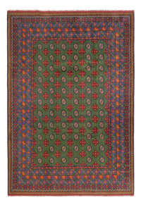 Afghan Rug - Filpa - 298 x 200 cm - green