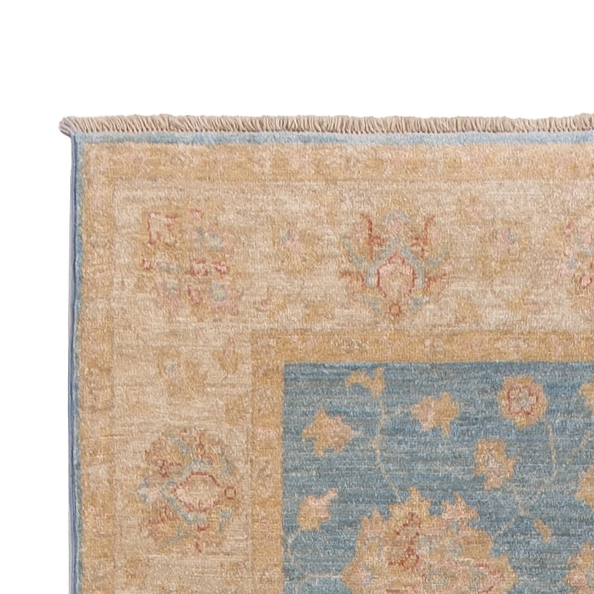 Runner Ziegler Rug - 396 x 121 cm - light blue