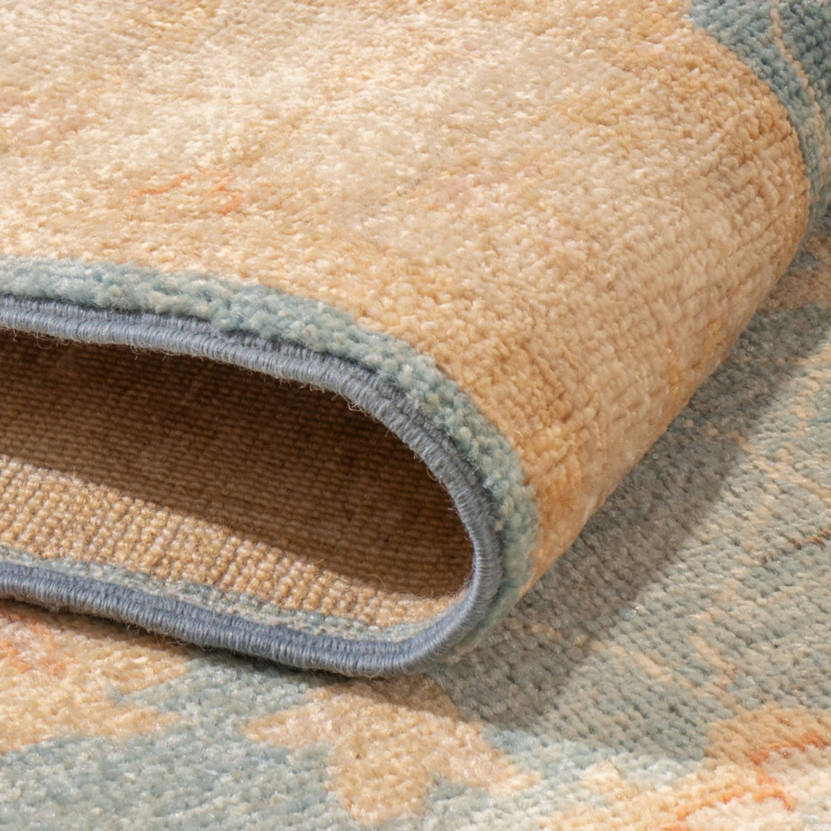 Runner Ziegler Rug - 393 x 81 cm - light blue