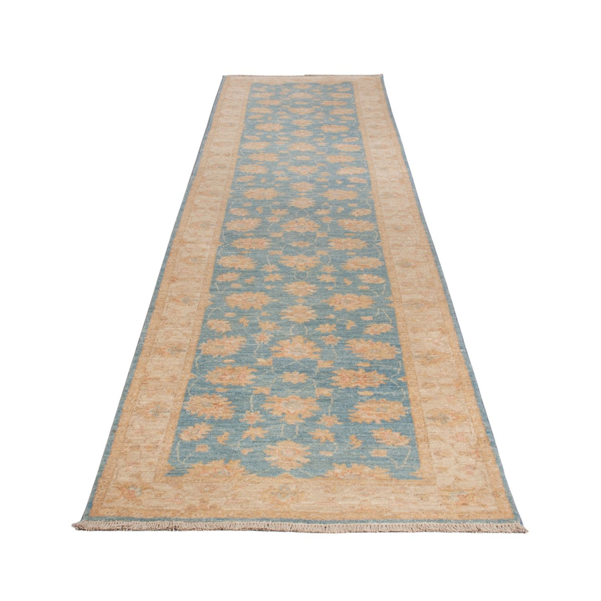 Runner Ziegler Rug - 393 x 81 cm - light blue