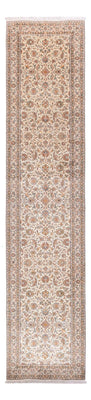 Runner Silk Rug - Kashmir Silk - 444 x 94 cm - beige