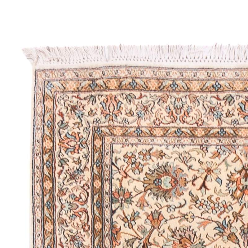 Runner Silk Rug - Kashmir Silk - 444 x 94 cm - beige