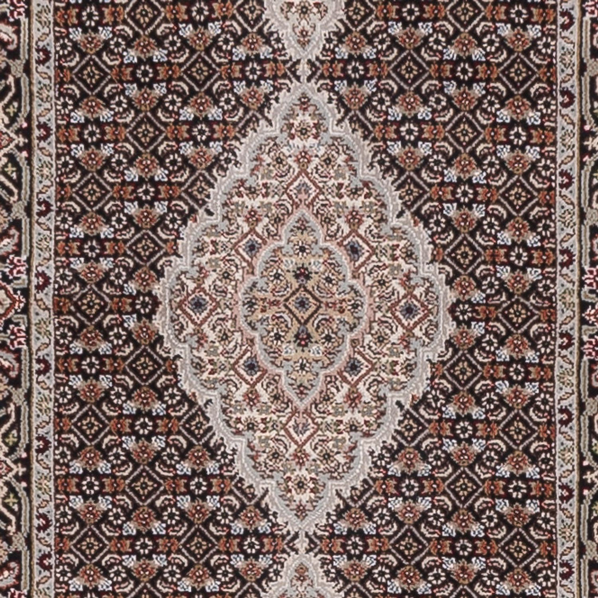 Runner Oriental Rug - Tabriz - 406 x 82 cm - anthracite