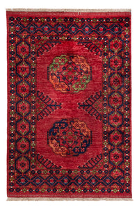 Afghan Rug - Kunduz - 148 x 100 cm - red