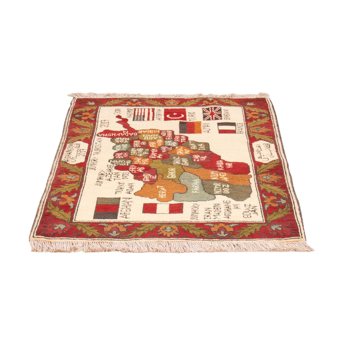 Afghan Rug - 104 x 71 cm - multicolored