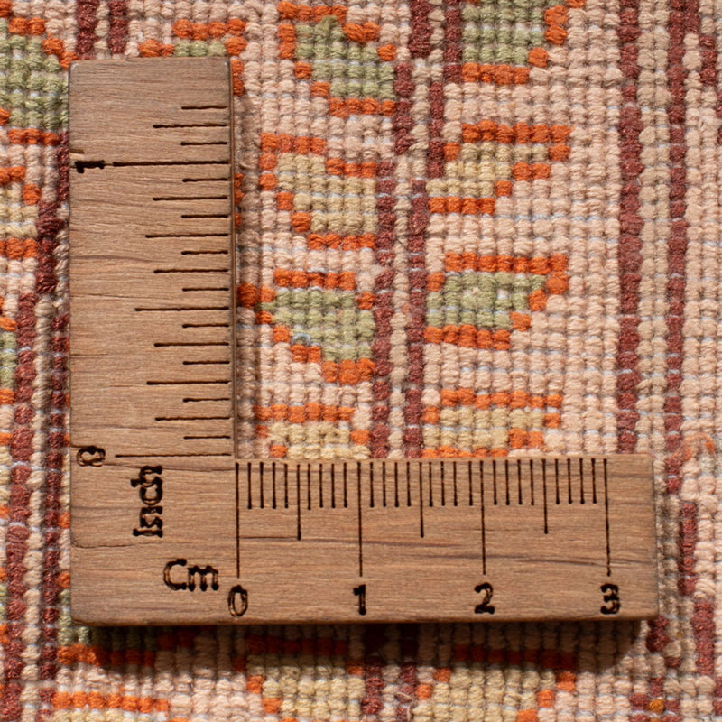 Runner Silk Rug - Kashmir Silk - 259 x 79 cm - dark beige