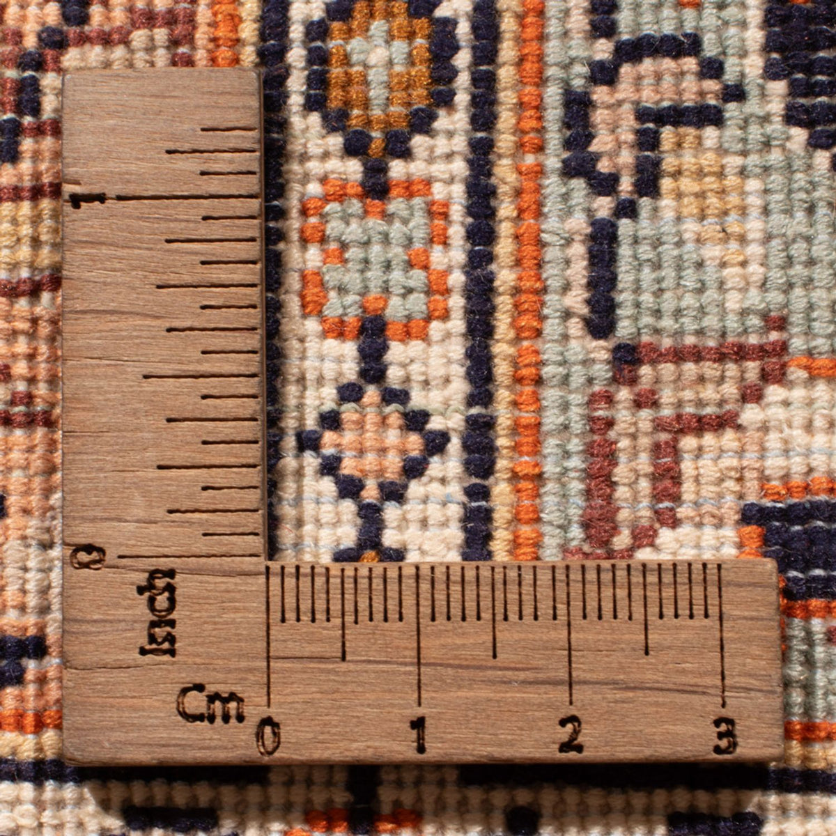 Runner Silk Rug - Kashmir Silk - 305 x 81 cm - dark beige