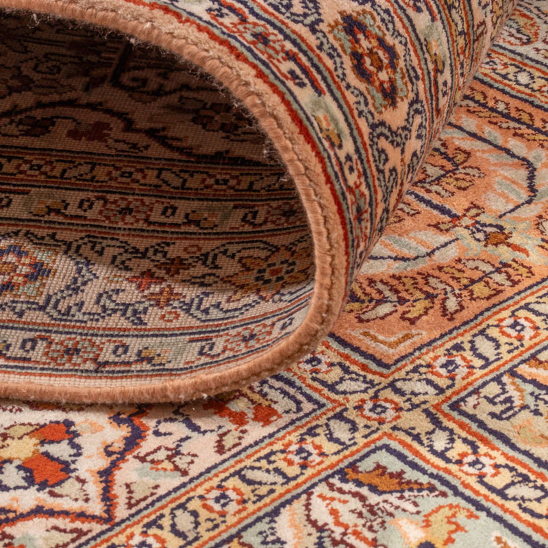 Runner Silk Rug - Kashmir Silk - 285 x 80 cm - dark beige