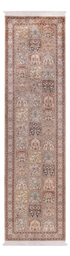 Kashmir Silk Rug 79x301cm - Oriental Rug - Runner / Beige / 79 x 301 cm Runner