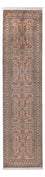 Runner Silk Rug - Kashmir Silk - 338 x 79 cm - dark beige
