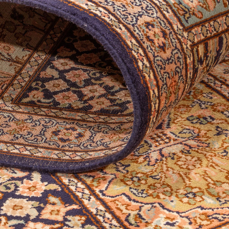 Runner Silk Rug - Kashmir Silk - 304 x 77 cm - dark beige