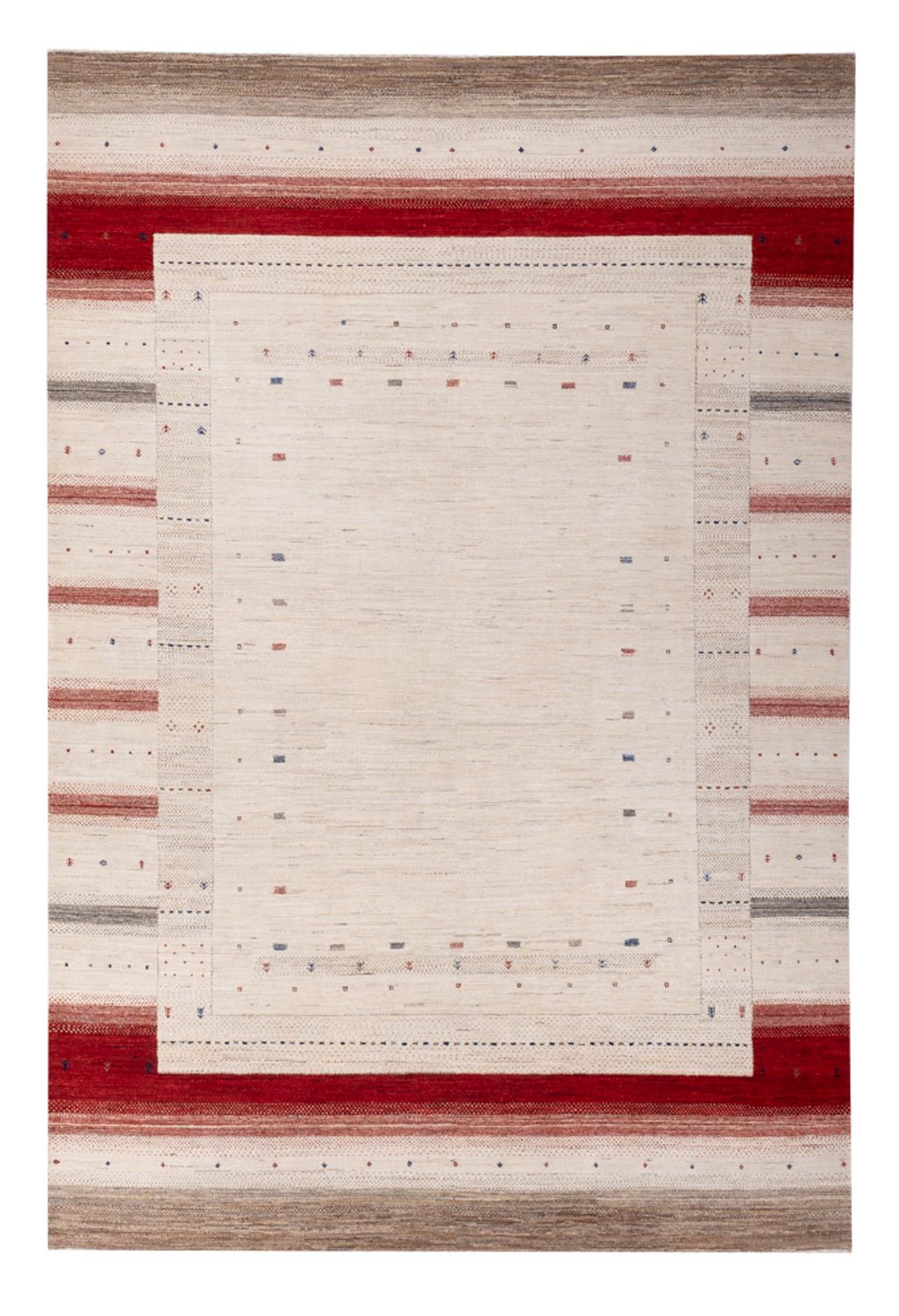 Gabbeh Rug - Loribaft Indus - 306 x 200 cm - cream