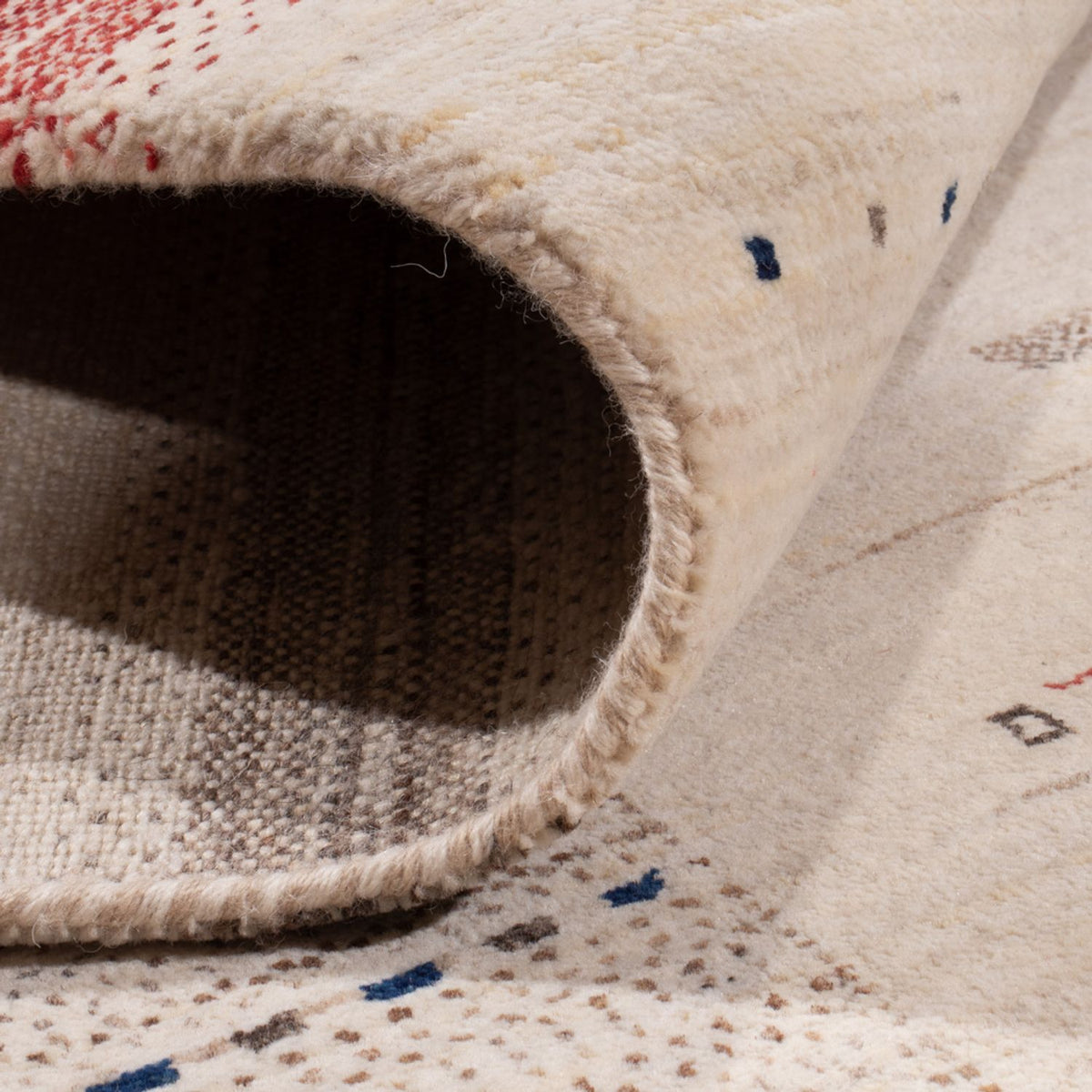 Gabbeh Rug - Loribaft Indus - 306 x 200 cm - cream