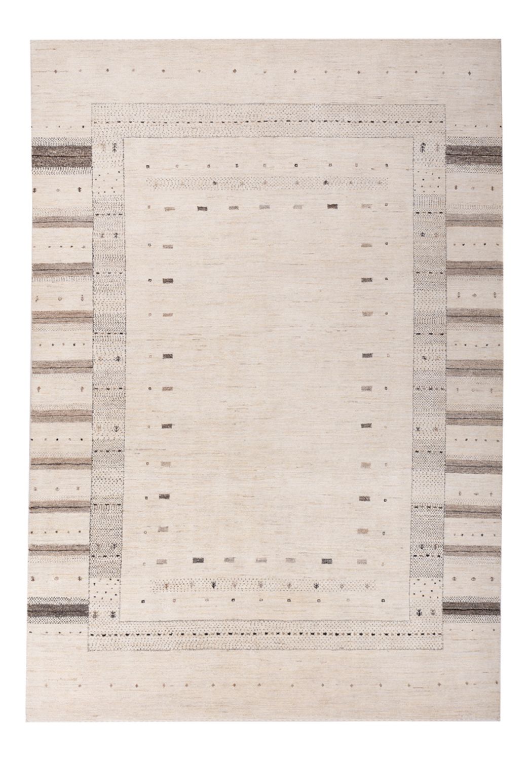 Gabbeh Rug - Loribaft Indus - 302 x 202 cm - cream