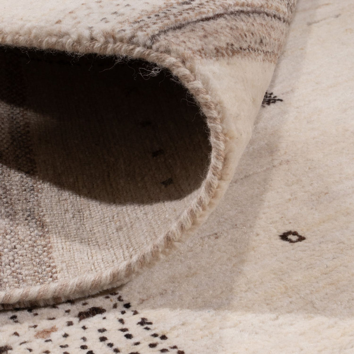 Gabbeh Rug - Loribaft Indus - 302 x 202 cm - cream