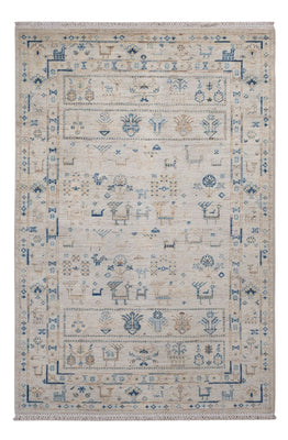 Designer Rug - 185 x 121 cm - silver