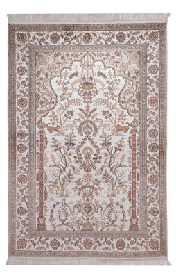 Silk Rug - Chinese Silk - 183 x 122 cm - cream