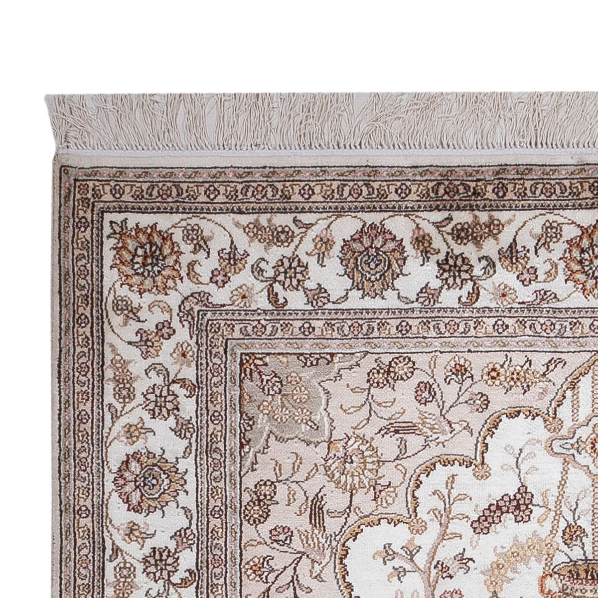 Silk Rug - Chinese Silk - 183 x 122 cm - cream