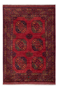Afghan Rug - Kunduz - 222 x 154 cm - red