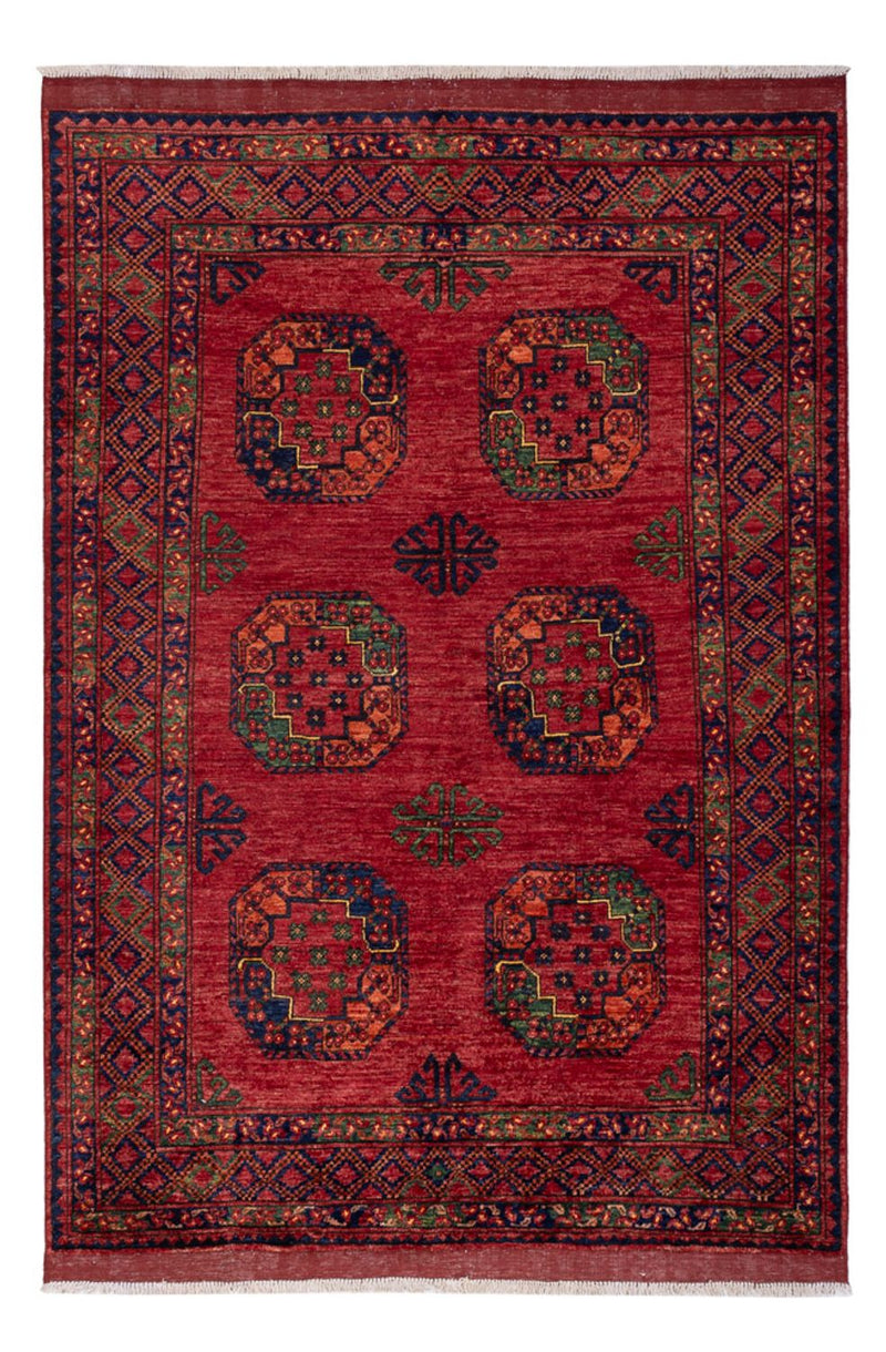 Afghan Rug - Kunduz - 222 x 154 cm - red