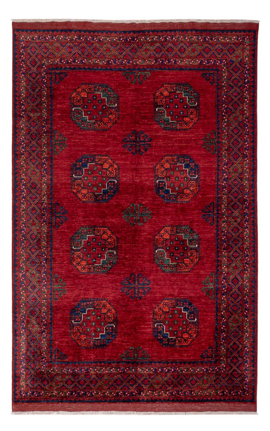 Afghan Rug - Kunduz - 253 x 166 cm - red