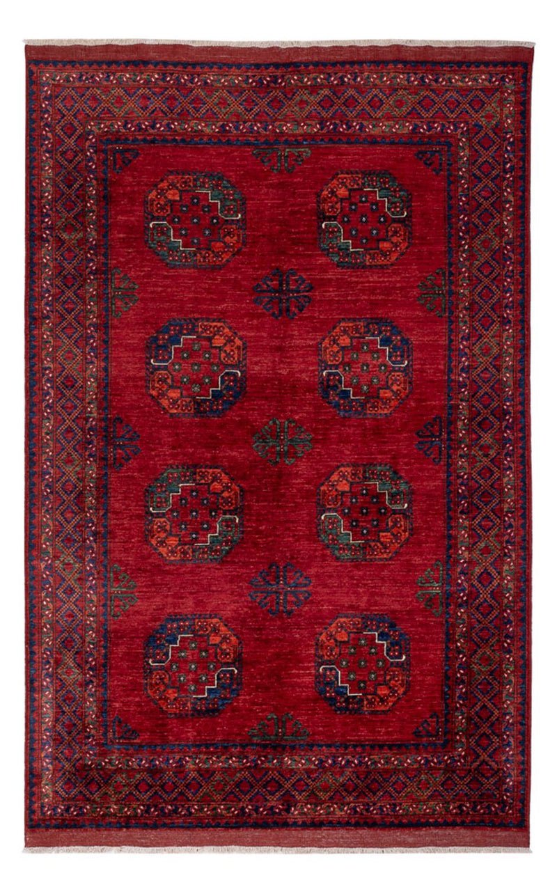 Afghan Rug - Kunduz - 253 x 166 cm - red