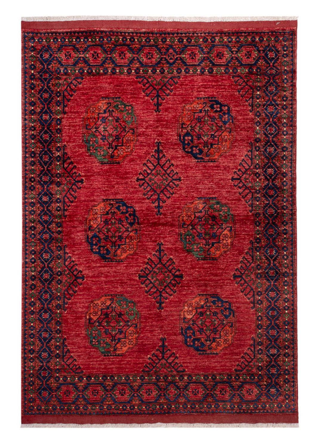 Afghan Rug - Kunduz - 234 x 172 cm - red