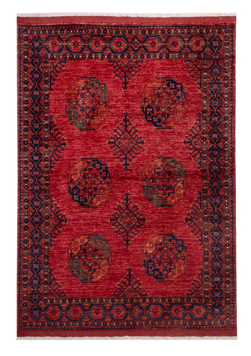 Afghan Rug - Kunduz - 234 x 172 cm - red