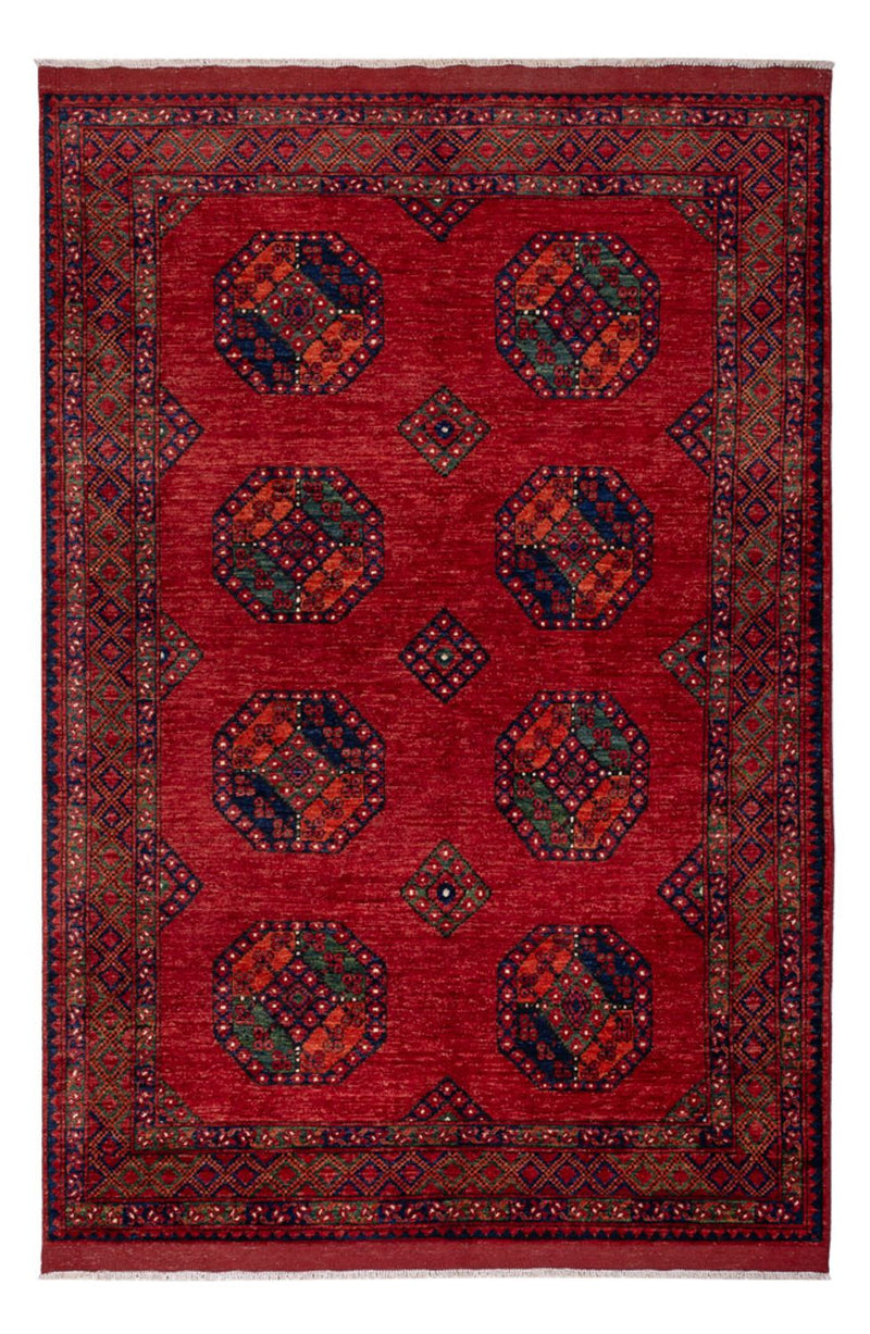 Afghan Rug - Kunduz - 256 x 176 cm - red
