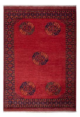 Afghan Rug - Kunduz - 241 x 177 cm - red