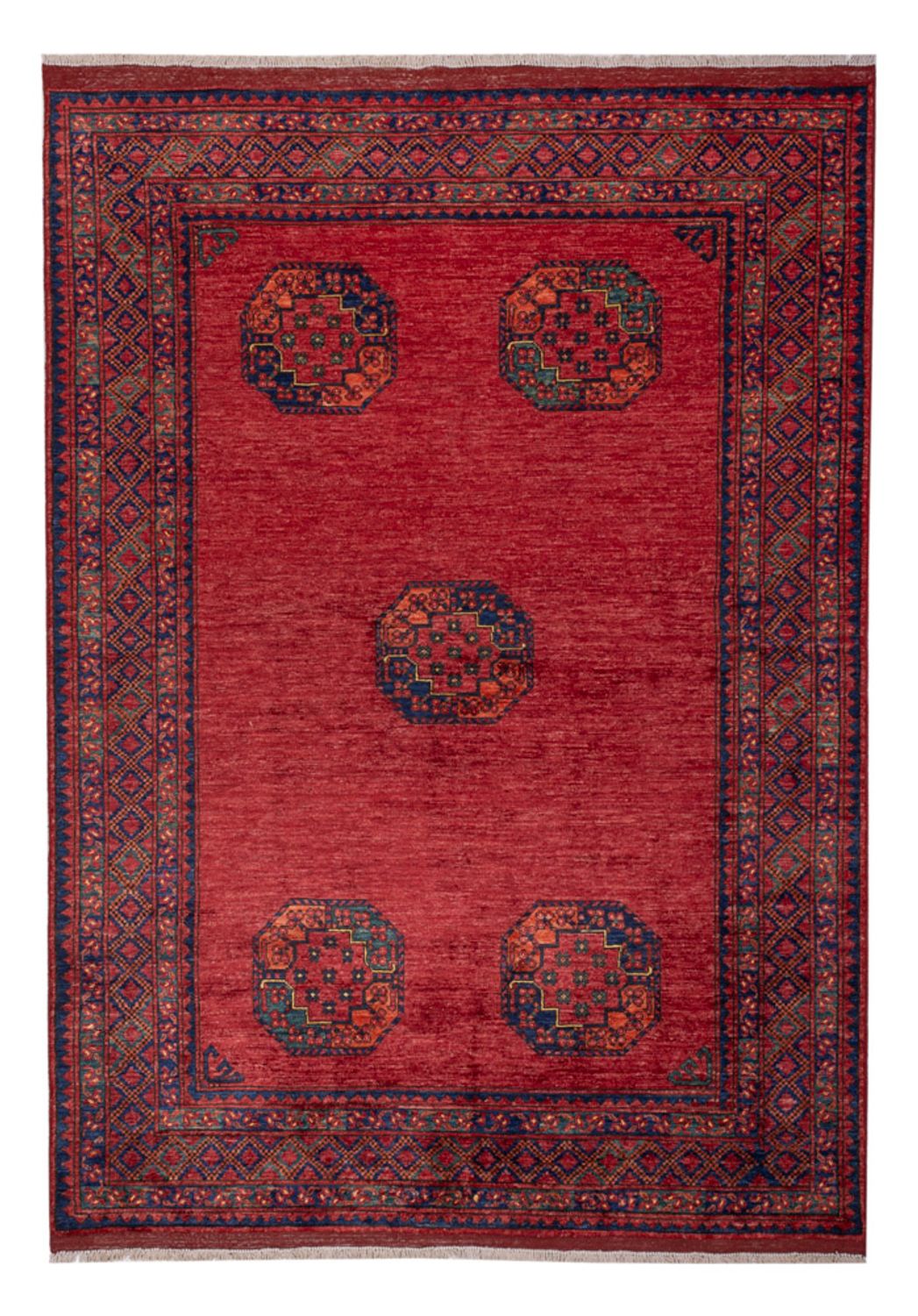 Afghan Rug - Kunduz - 238 x 172 cm - red