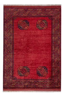 Afghan Rug - Kunduz - 241 x 175 cm - red