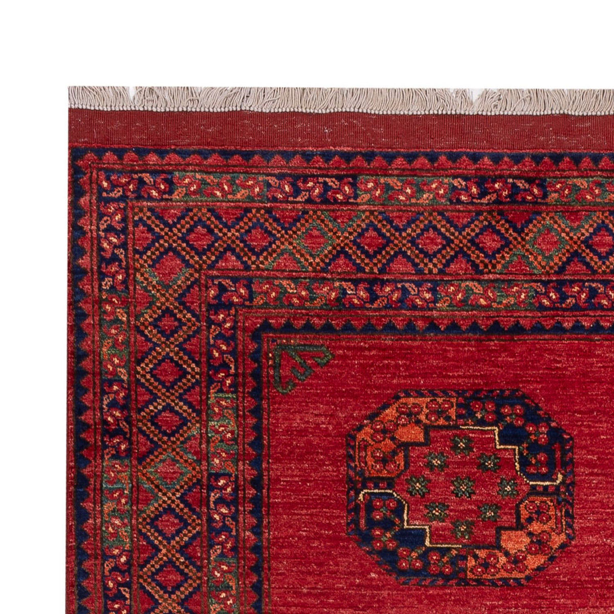 Afghan Rug - Kunduz - 241 x 175 cm - red