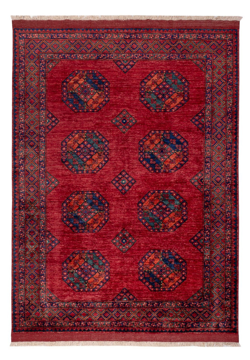 Afghan Rug - Kunduz - 243 x 177 cm - red