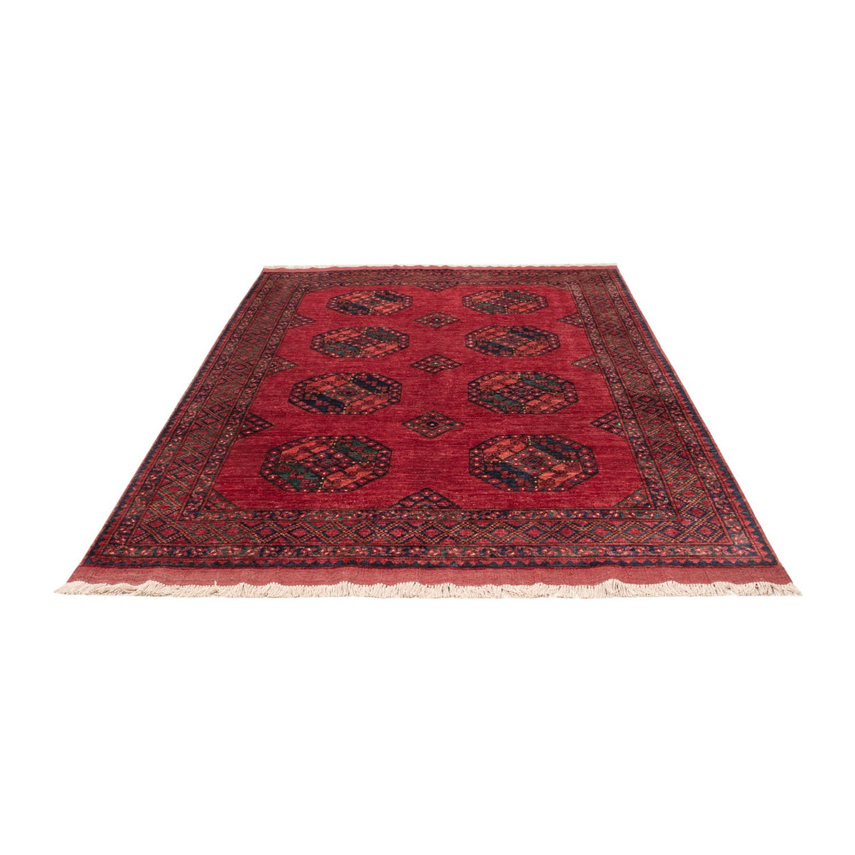 Afghan Rug - Kunduz - 243 x 177 cm - red