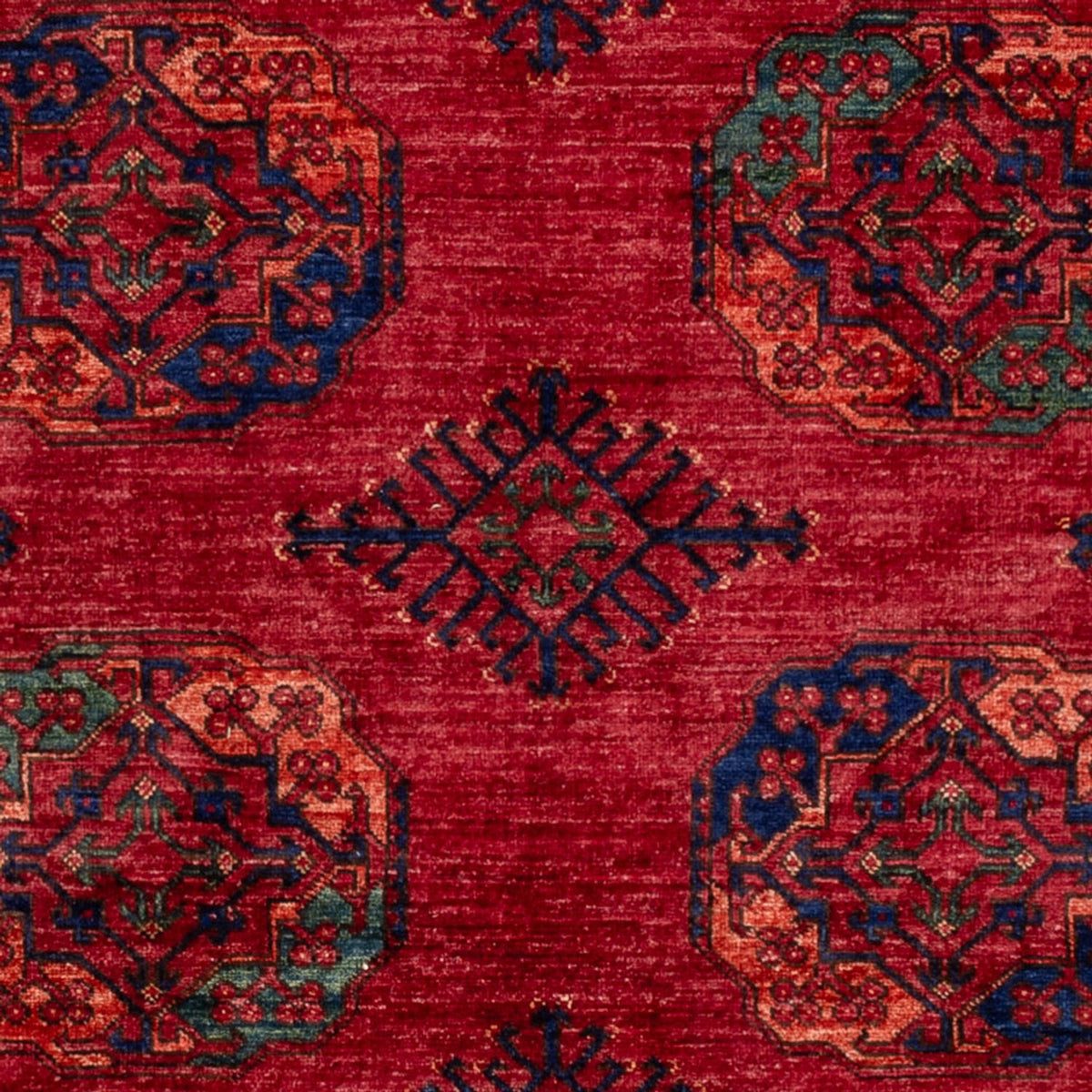 Afghan Rug - Kunduz - 241 x 174 cm - red