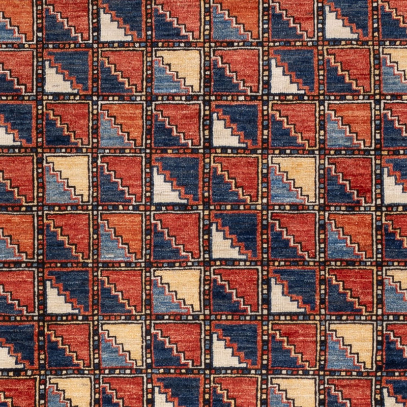 Afghan Rug - 215 x 176 cm - multicolored