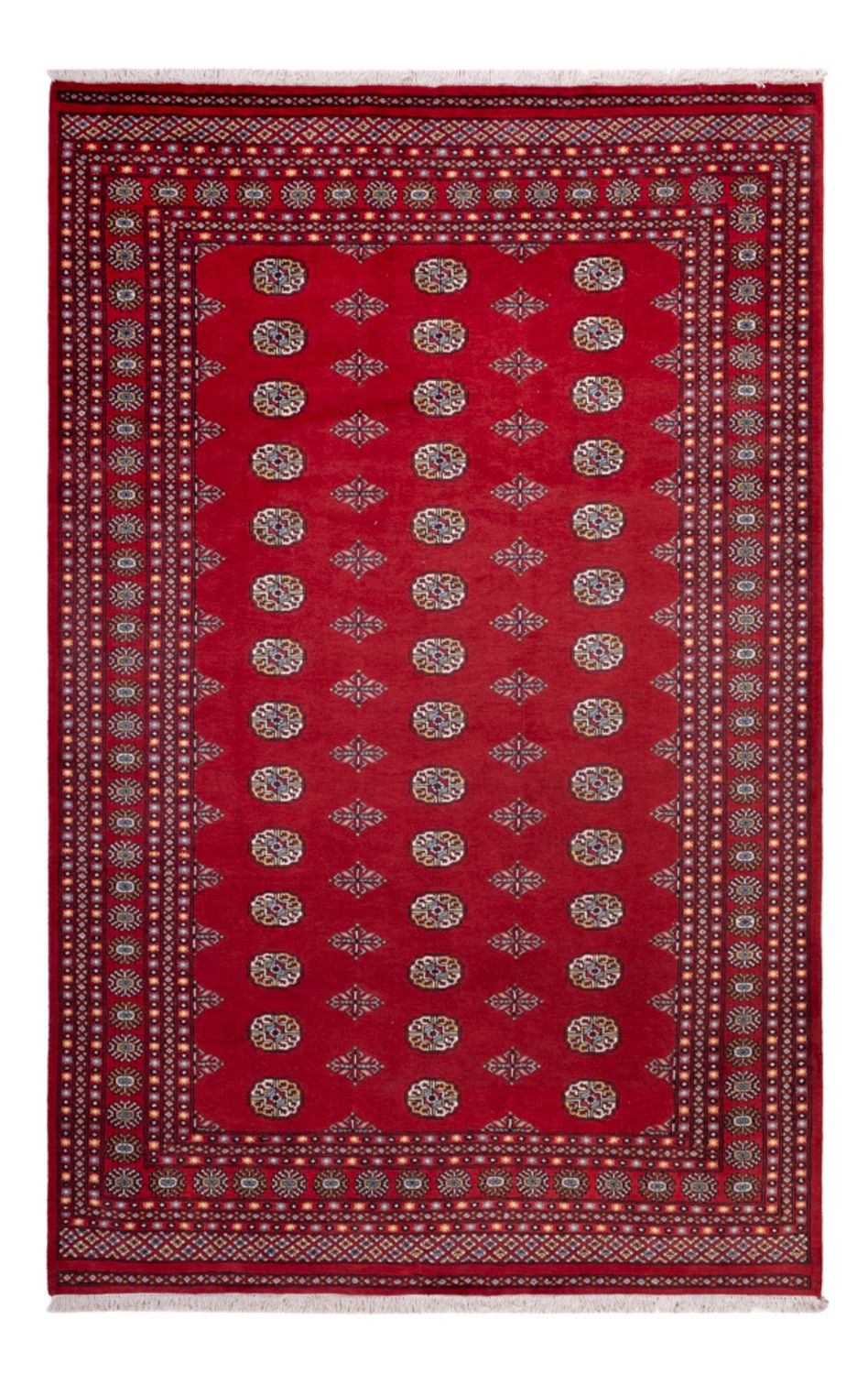 Afghan Rug - Bukhara - 314 x 202 cm - red