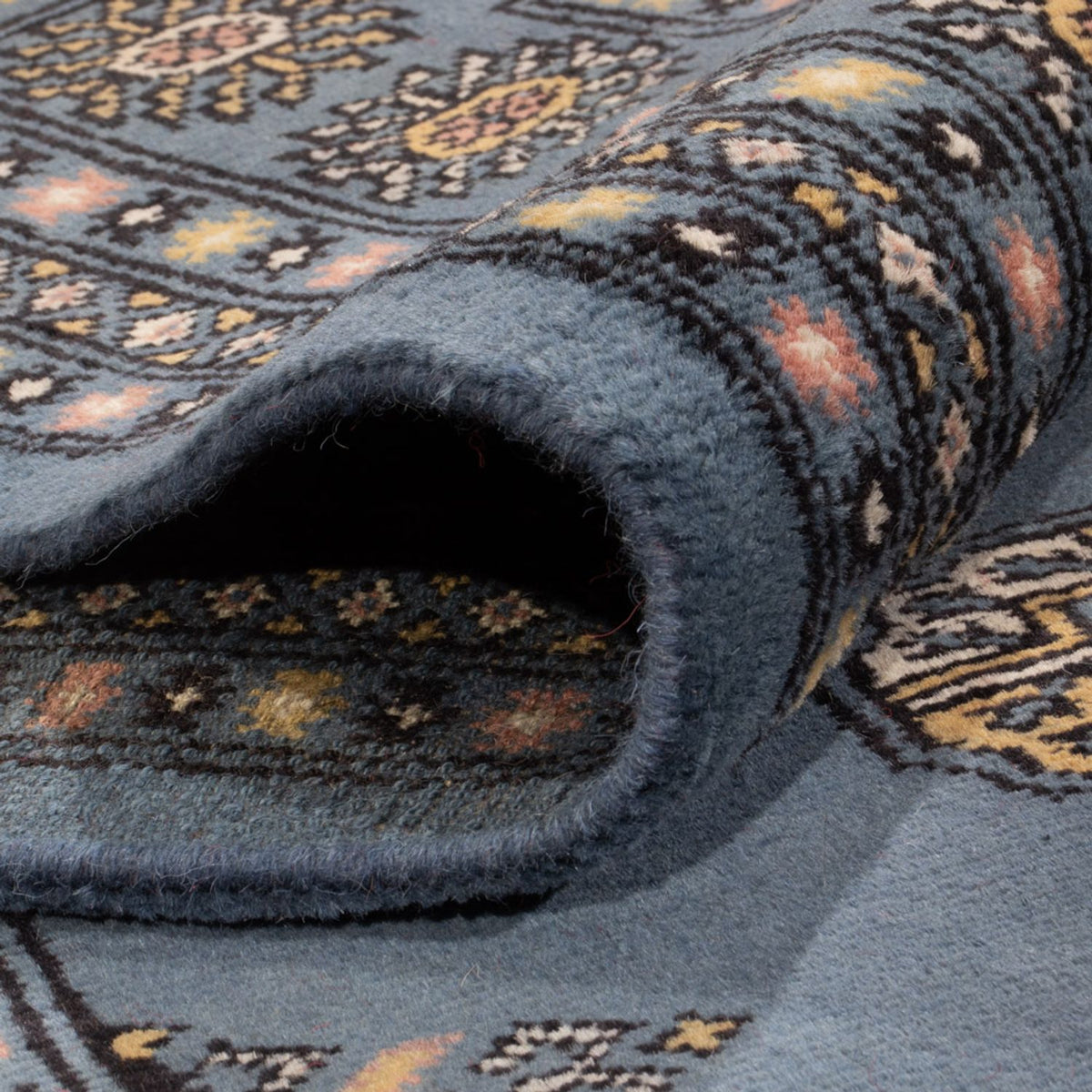 Afghan Rug - Bukhara - 309 x 205 cm - blue