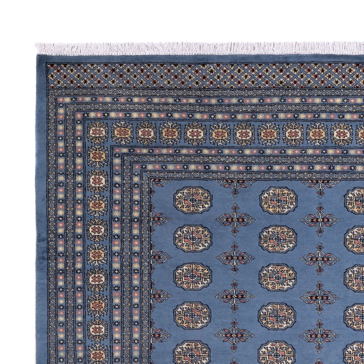 Afghan Rug - Bukhara - 297 x 250 cm - blue