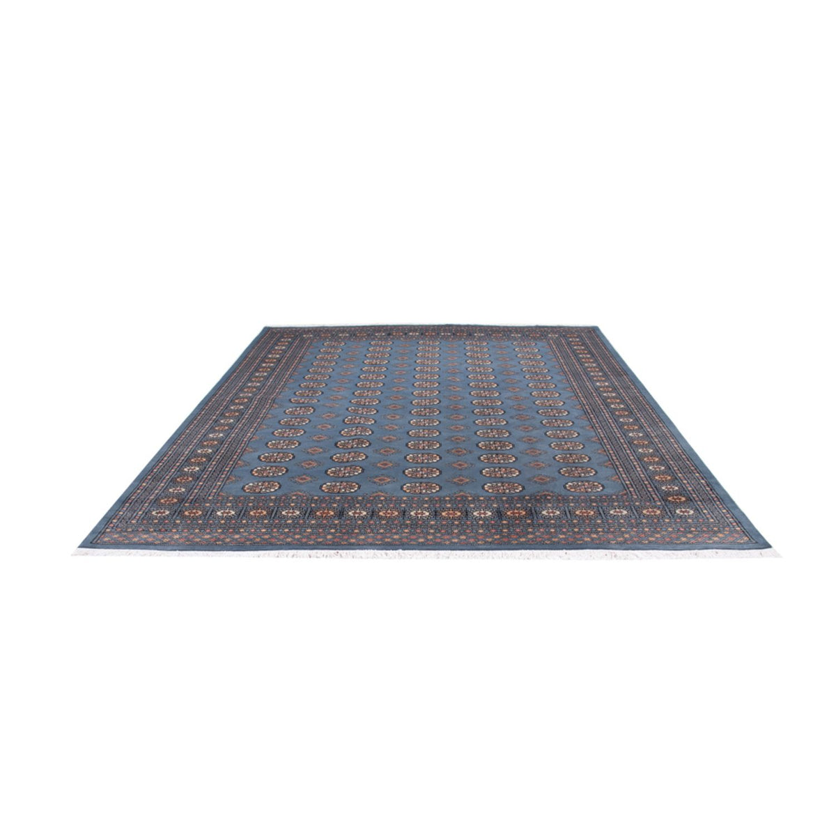 Afghan Rug - Bukhara - 305 x 249 cm - light blue
