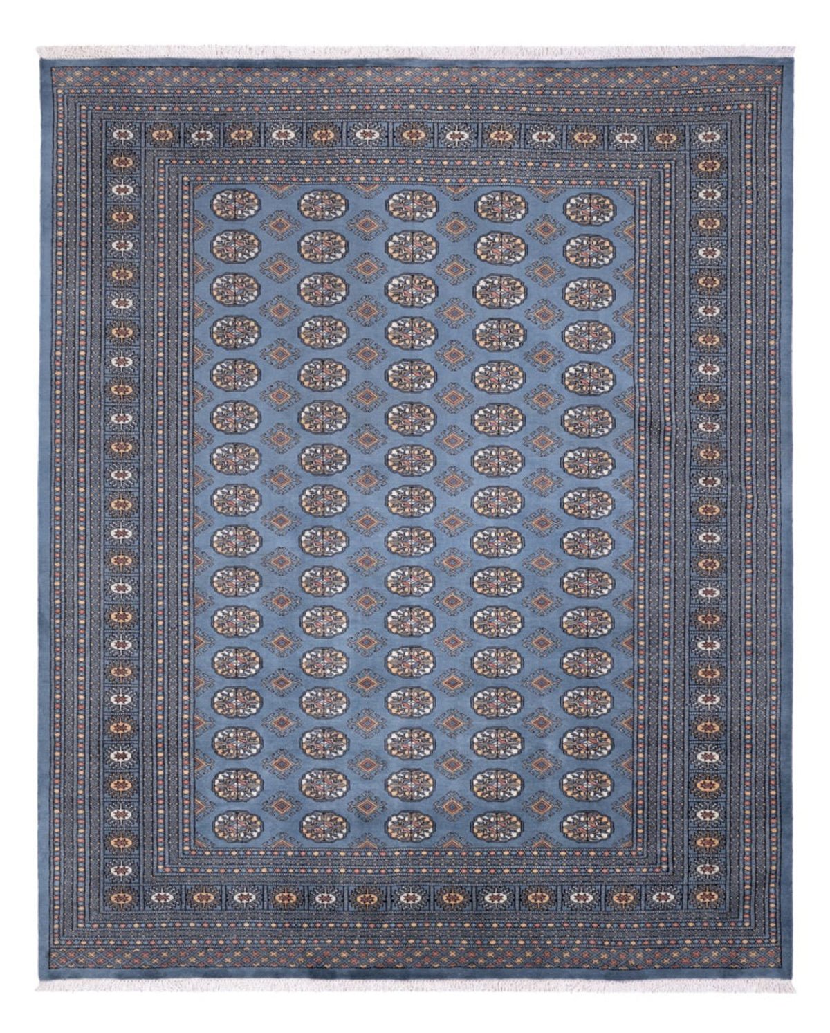 Afghan Rug - Bukhara - 309 x 248 cm - sea blue