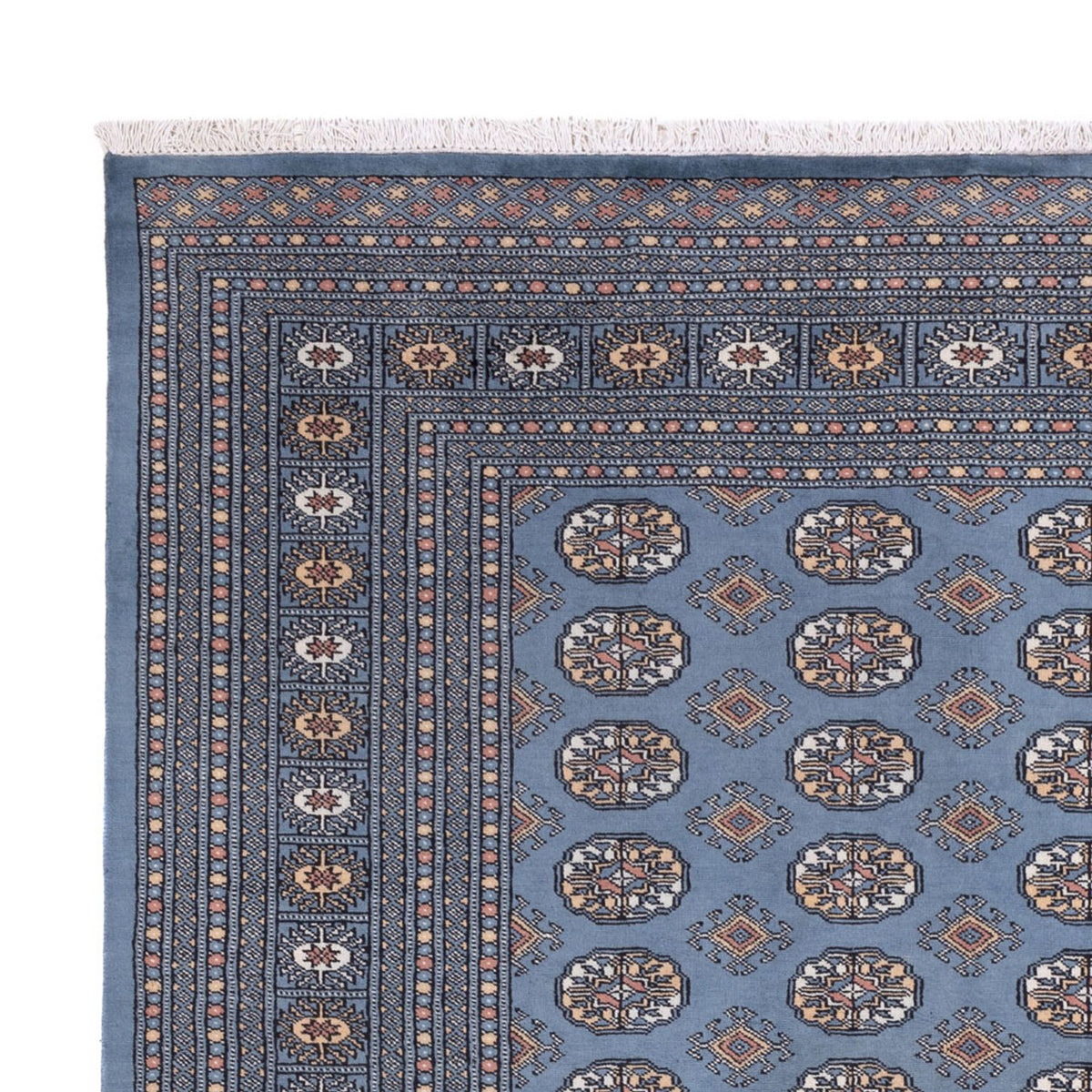 Afghan Rug - Bukhara - 309 x 248 cm - sea blue