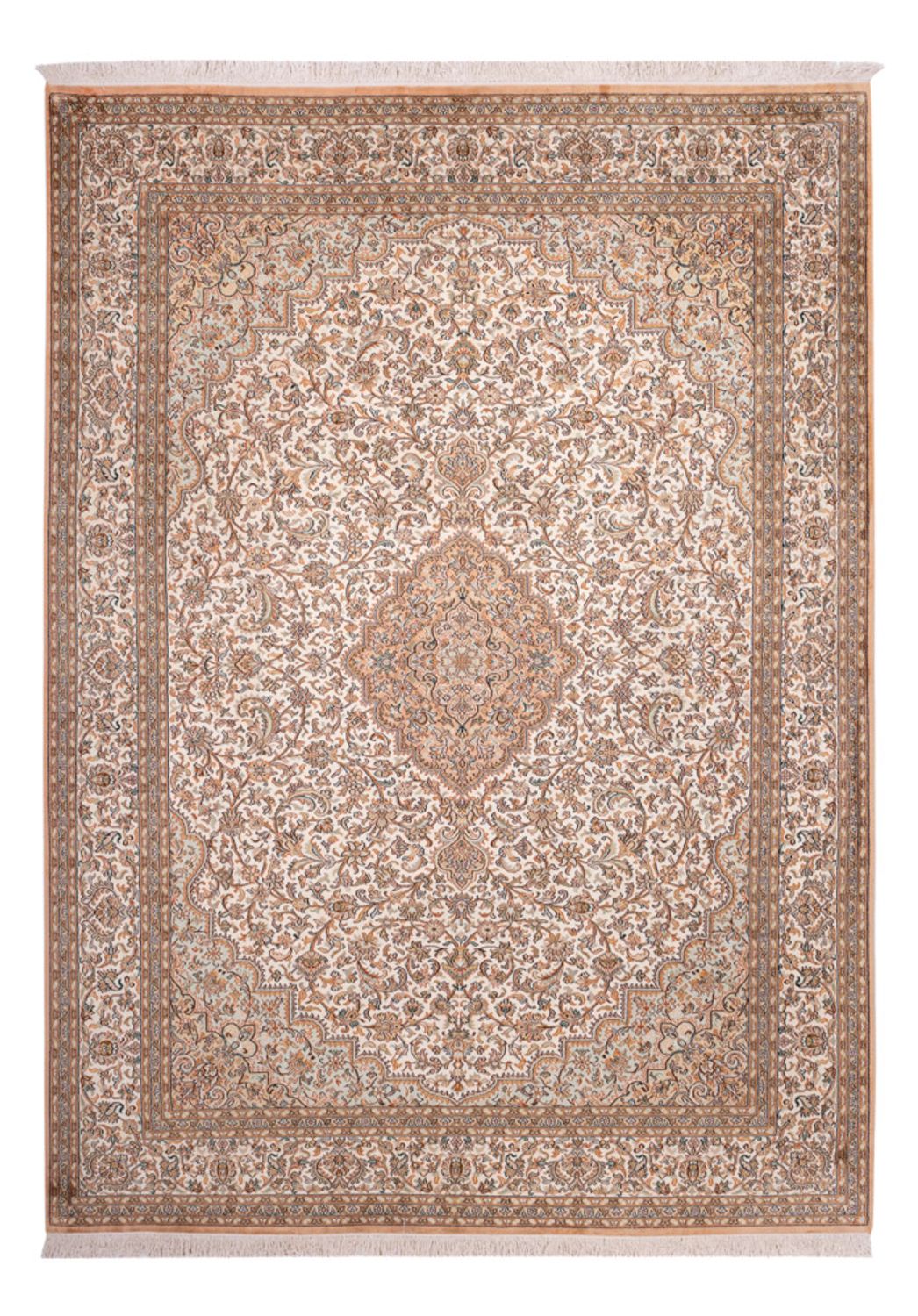 Silk Rug - Kashmir Silk - 290 x 205 cm - sand