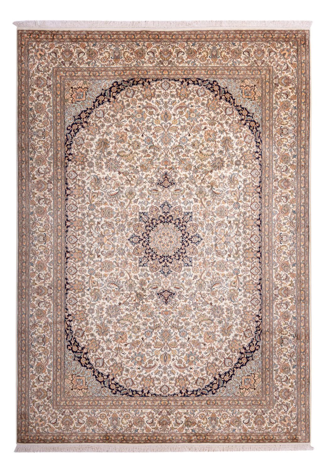 Silk Rug - Kashmir Silk - 309 x 217 cm - sand