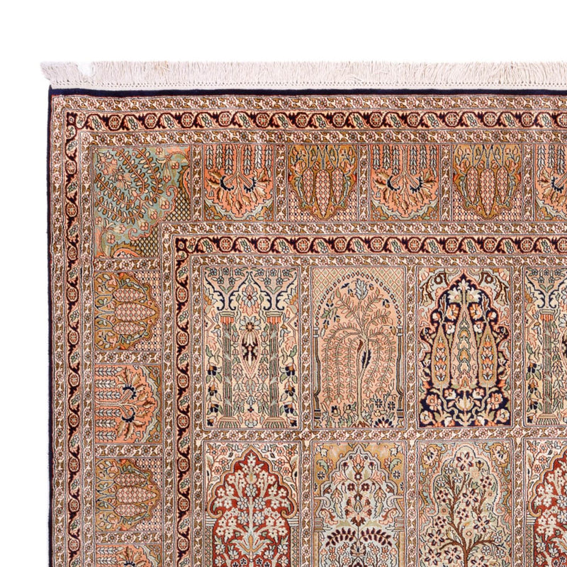Silk Rug - Kashmir Silk - 308 x 242 cm - dark beige