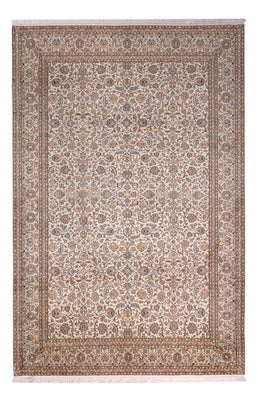 Silk Rug - Kashmir Silk - 326 x 216 cm - dark beige