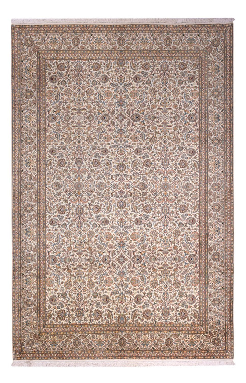 Silk Rug - Kashmir Silk - 326 x 216 cm - dark beige
