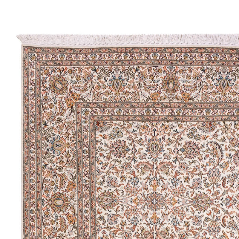 Silk Rug - Kashmir Silk - 318 x 216 cm - dark beige
