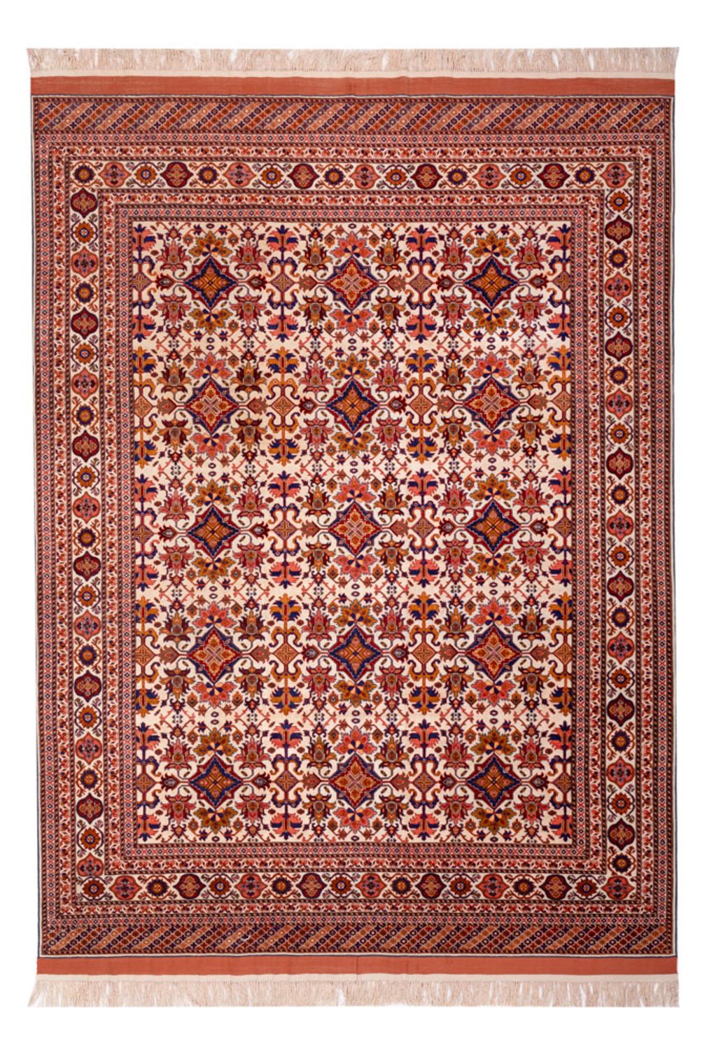 Silk Rug - Afghan Silk - 282 x 205 cm - brown